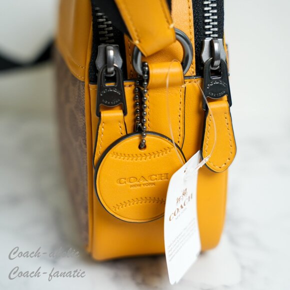 Coach CAX46 Graham Crossbody Bag In Colorblock Signature Canvas & Leather - Picture 4 of 11